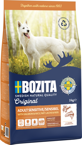 BOZITA Hunde-Trockenfutter Original Adult Sensitive Lachs